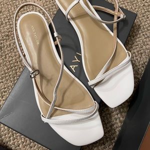 White Ann Taylor sandals